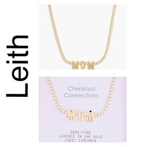 🐘🐘💓 Leith 14K Gold Plated CZ MOM Necklace